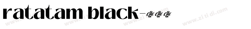 ratatam black字体转换